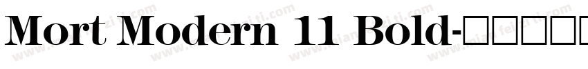 Mort Modern 11 Bold字体转换